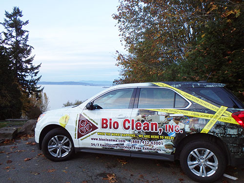 Bio Clean Car Ready for Disaster Response in Washington, Seattle, Bellingham, Mt., Vernon, WA, and Nearby Cities